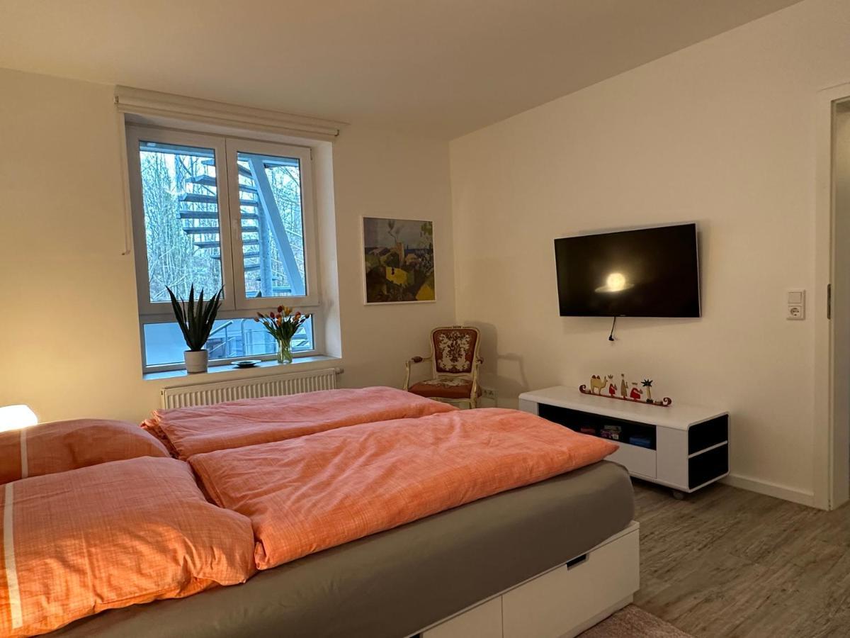 Am Kleinen Muehlenteich - Zentrale Ruhige Lage Mit Parkplatz Und Fahrraedern Flensburg Exterior foto